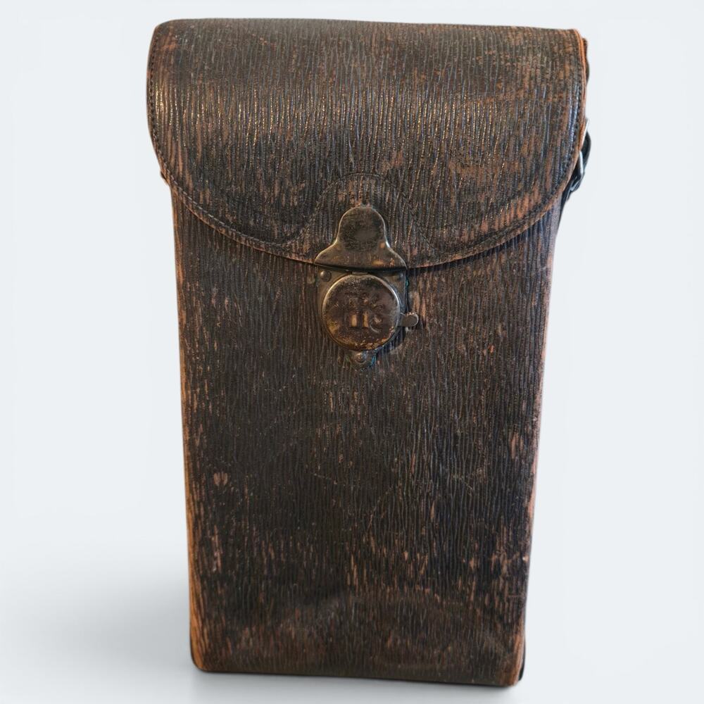 Antique 1914 Kodak Hard Leather Camera Case Made In USA